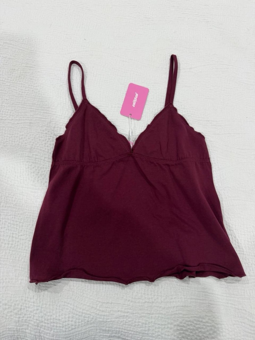 Edikted Wine Red Spaghetti Strap Cami